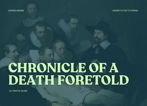 Chronicle of a Death Foretold: A Tapestry of Fate, Honor and Societal Decay